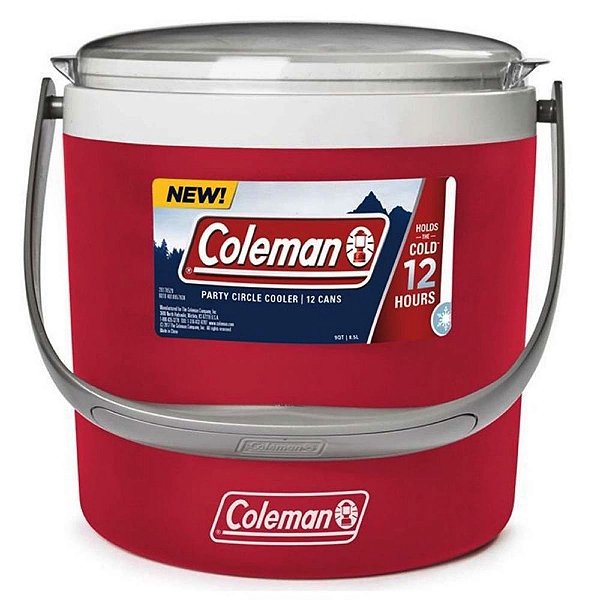 Balde Cooler Térmico Circle 8,5 litros Vermelho - Coleman