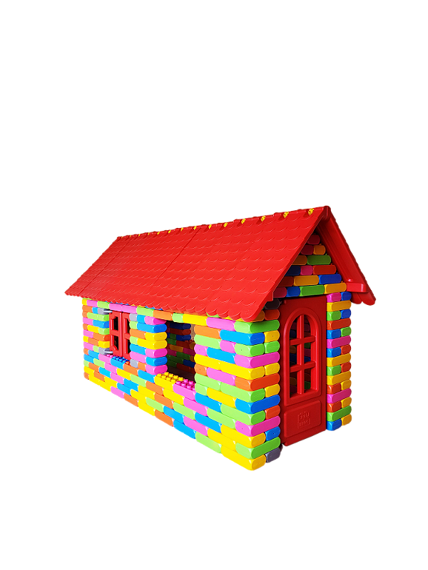 Casinha de Bloco Polibloc Jardim