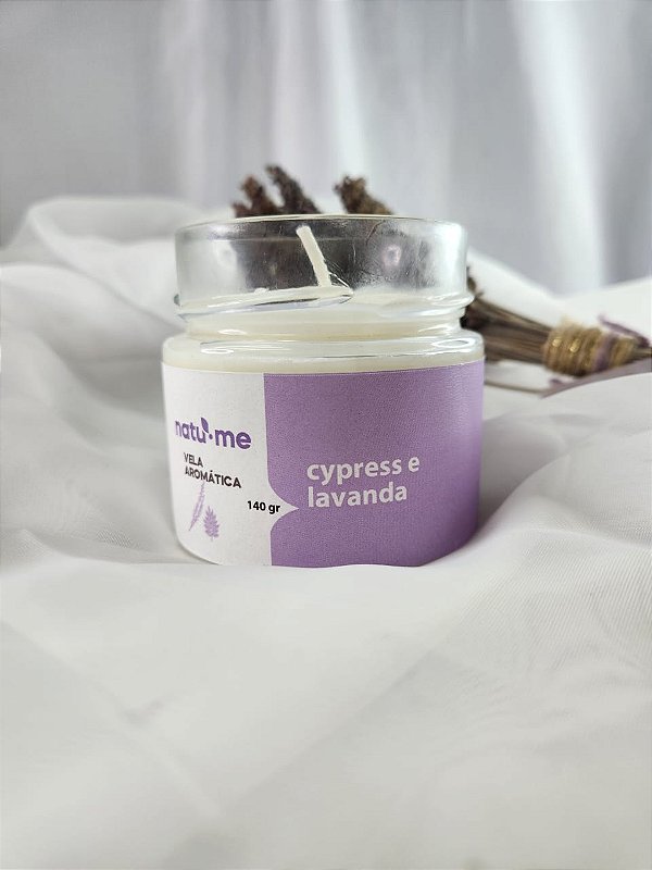 Vela Aromática Cypress e Lavanda 140 gr