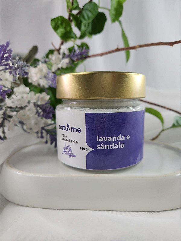 Vela Aromática Lavanda e Sândalo 140 gr