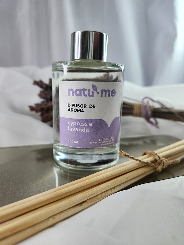 Difusor de Aroma - Cypress e Lavanda Vidro 100 ml