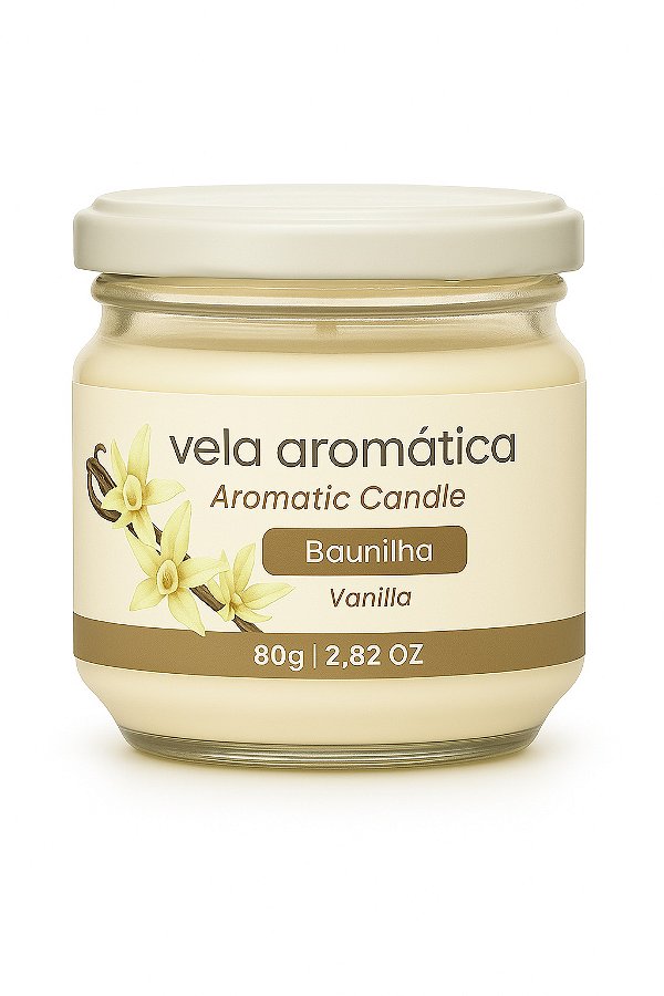Vela Aromática Baunilha 80 gr