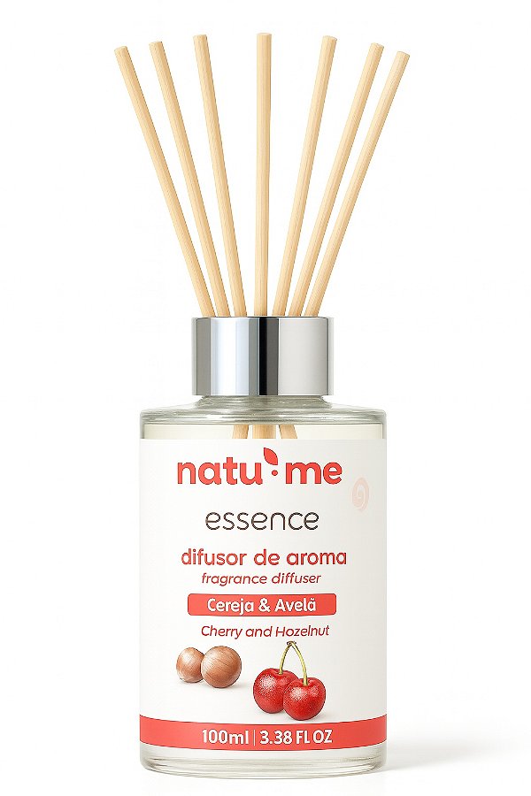 Difusor de Aroma - Cereja e Avelã Vidro 100 ml