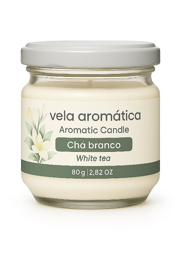 Vela Aromática Chá Branco 80 gr