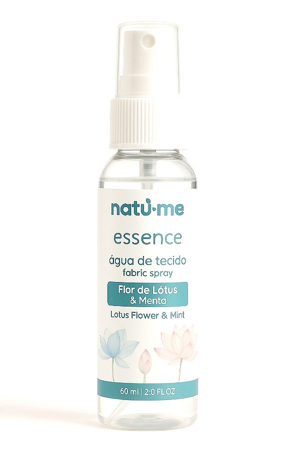 Mini Água de tecido - Flor de Lótus e Menta 60 ml