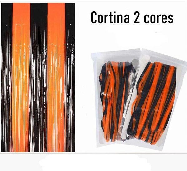 Cortina 2 cores Halloween