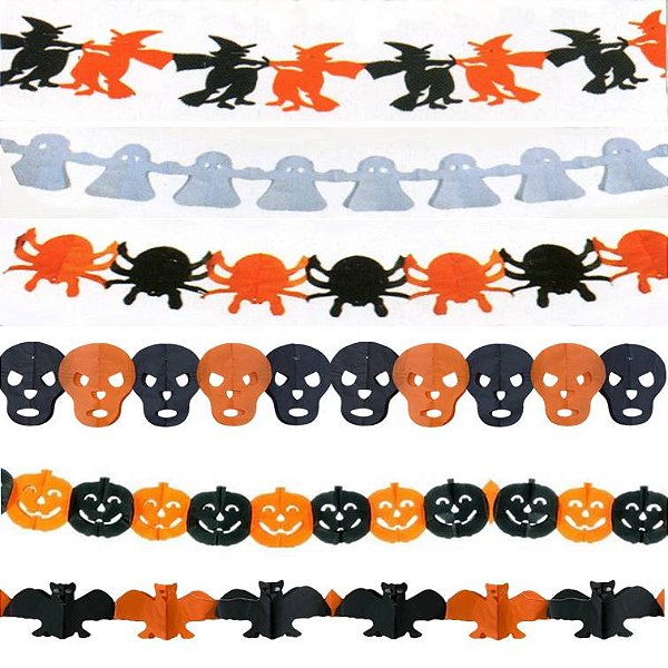 Varal Decorativo Halloween de Papel