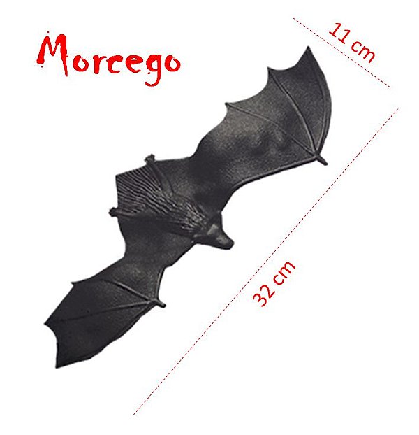 Morcego de Plástico Halloween Pegadinha