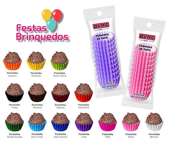 Forminha de Papel para Doces - Pacote c/ 100 unidades