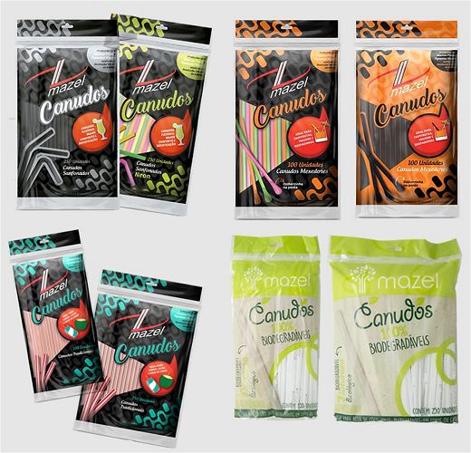 Canudo Tradicional | Flexível | Mexedor | Biodegradável