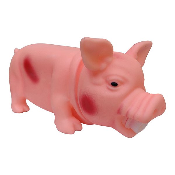 Porco de Borracha com Som Brinquedo Pet