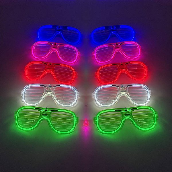 Óculos Led Neon p/ Festas, Baladas, Raves, Casamentos