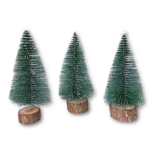 Mini Pinheiro Nevado 15cm Árvore de Natal de Mesa