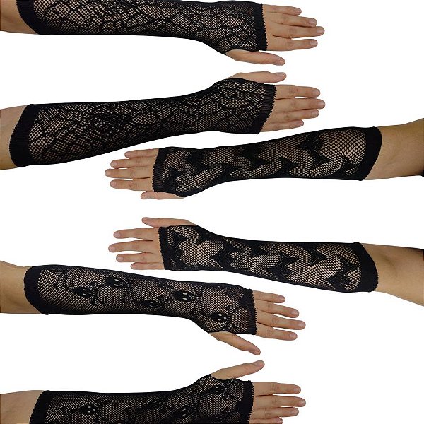 Luva Longa Arrastão Halloween