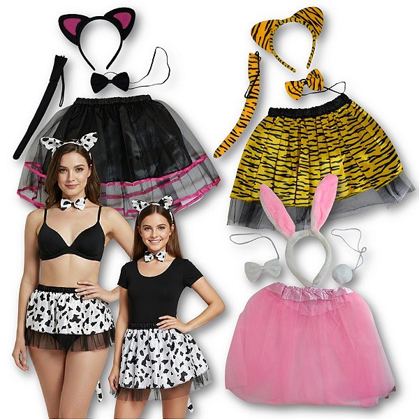 Kit Fantasia Animal 4 peças