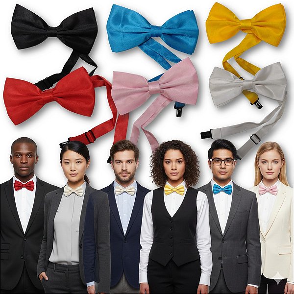 Gravata Borboleta Com Regulador Adulto e Infantil (+8 anos)