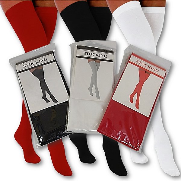 Meia 7/8 Adulto Lisa para Fantasia Carnaval Cosplay