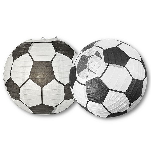 Lanterna Decorativa Bola Futebol 25cm