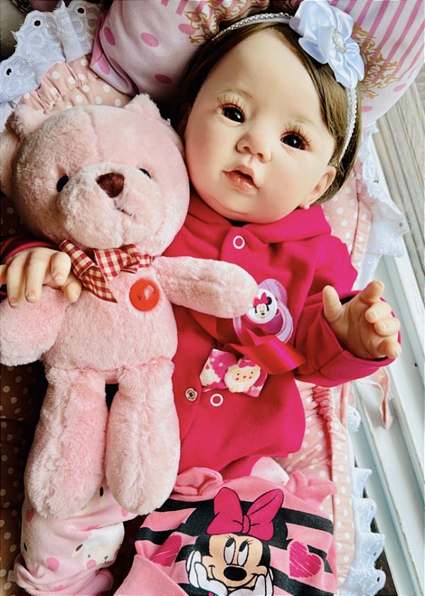 BEBÊ REBORN ORIGINAL AURORA MEGA REALISTA TODA EM SILICONE MARAVILHOSA