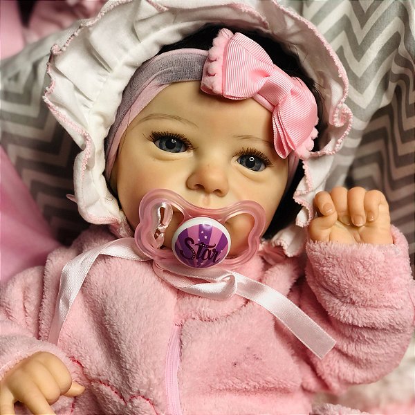 BEBÊ REBORN AURORA MEGA REALISTA TODA EM SILICONE MARAVILHOSA