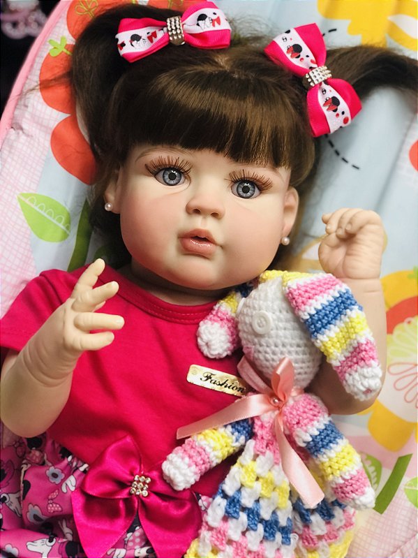 BEBÊ REBORN TIQUITA MEGA REAL TODA EM SILICONE HIPER REALISTA