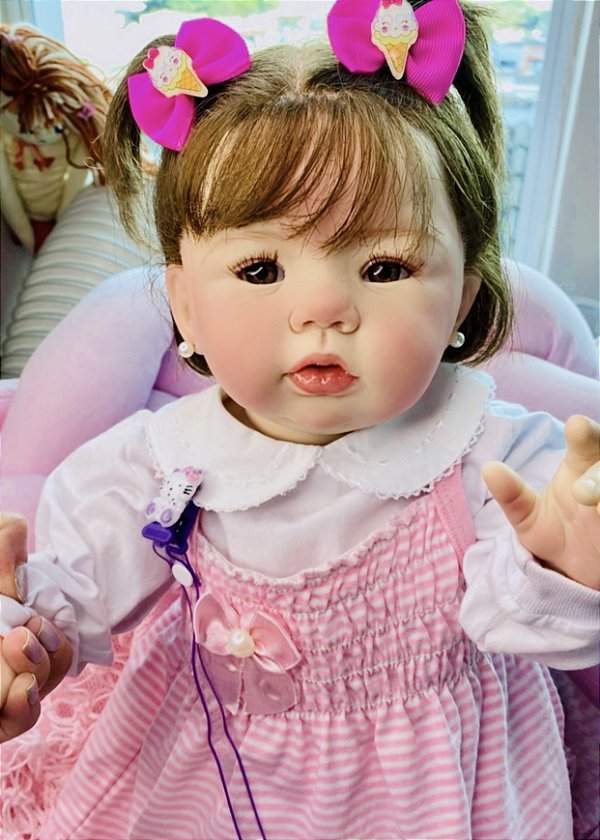 BEBÊ REBORN MENINA TODA EM SILICONE LAURINHA MAIS LINDA DO BRASIL