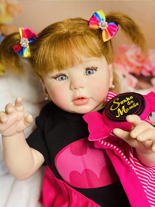 BEBÊ REBORN MEGA REALISTA KIKA COLEÇÃO NOVA TODA EM SILICONE