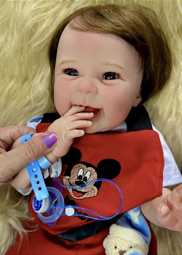 BEBÊ REBORN MENINO HEITOR MEGA REALISTA TODO EM SILICONE