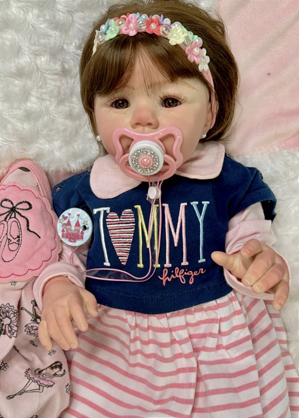 BEBÊ REBORN MENINA HELOÍSA CORPO DE SILICONE MEGA REALISTA