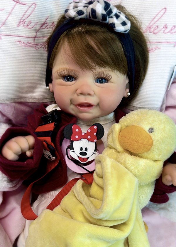 BEBÊ REBORN MENINA SILICONE MARIA FERNANDA EXCLUSIVIDADE