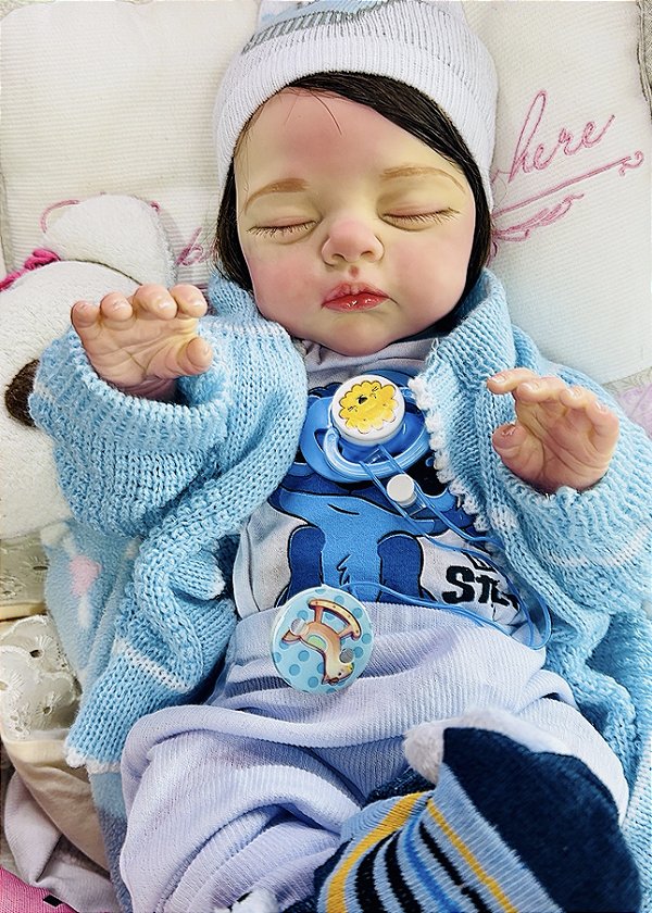 BEBÊ REBORN MENINO SILICONE PEDRO LUIZ EXCLUSIVIDADE