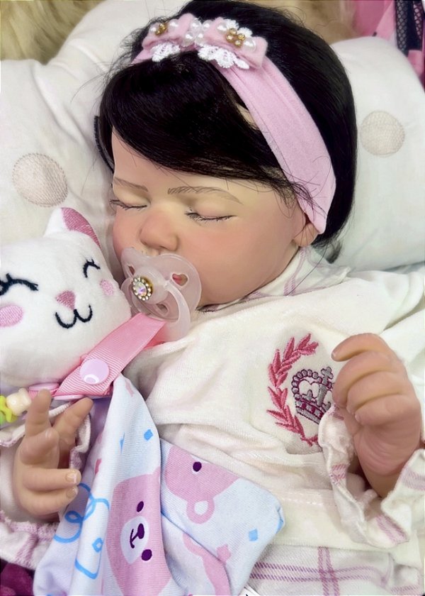 BEBÊ REBORN MENINA SILICONE VANESSINHA PRONTA ENTREGA