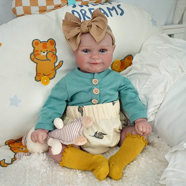 BEBÊ REBORN MENINA CORPO DE TECIDO PAGÉ EXCLUSIVIDADE