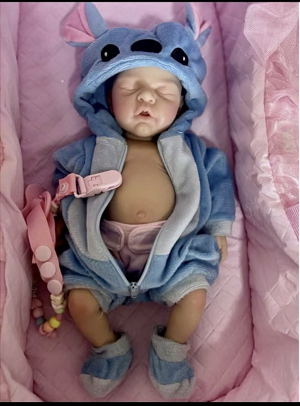 BEBÊ REBORN MENINA SILICONE SÓLIDO STICKA SUPER MOLINHA