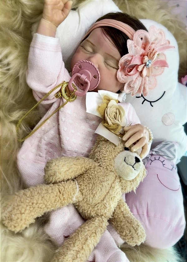 BONECA BEBE REBORN EM SILICONE TIFANNY MEGA REALISTA