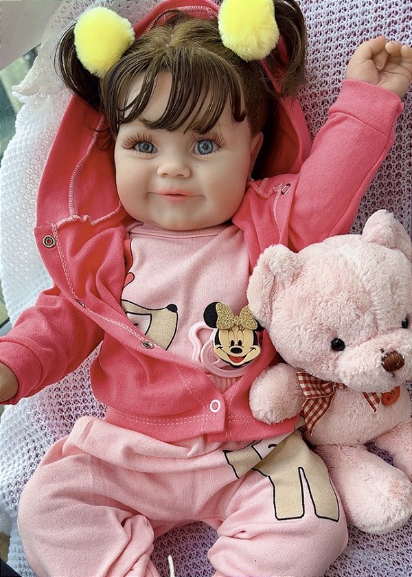 BEBÊ REBORN LAURINHA SILICONE PROMOÇÃO MEGA REALISTA