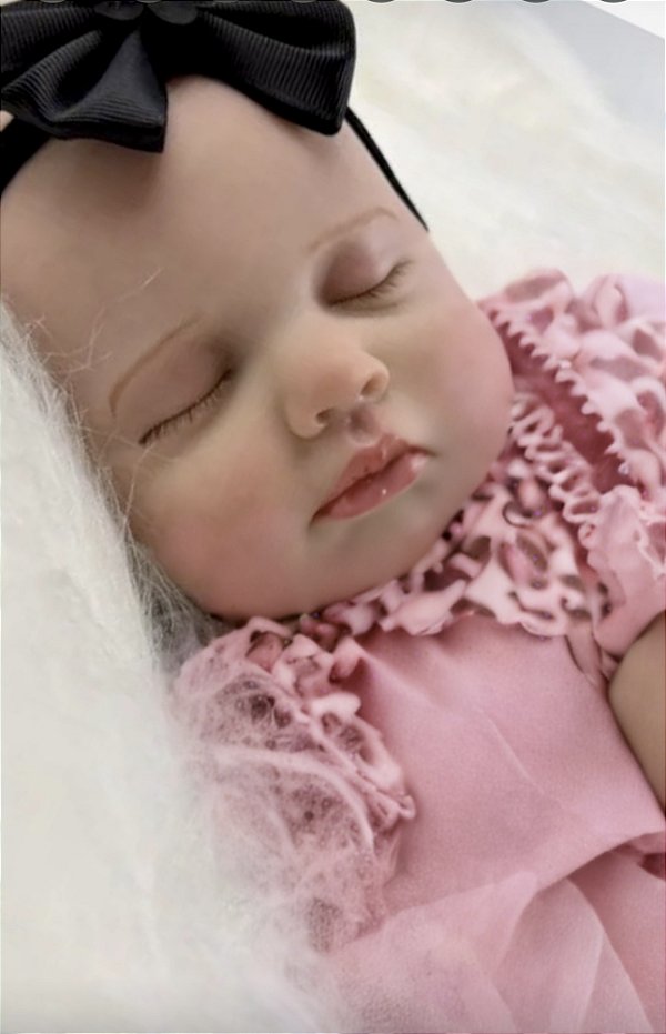 BEBÊ REBORN FRANCINE HIPER REALISTA CORPO DE SUEDE