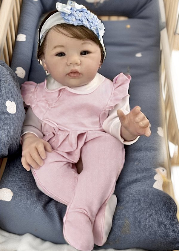 BEBÊ REBORN SARINHA HIPER REALISTA TODA EM SILICONE PROMOÇAO
