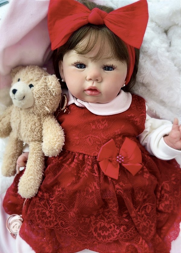 BEBÊ REBORN BONECA MENINA REALISTA MEGGY