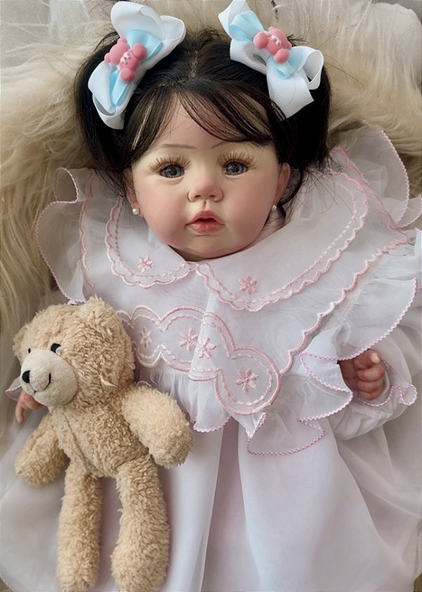 BEBÊ REBORN BONECA MENINA REALISTA TININHA