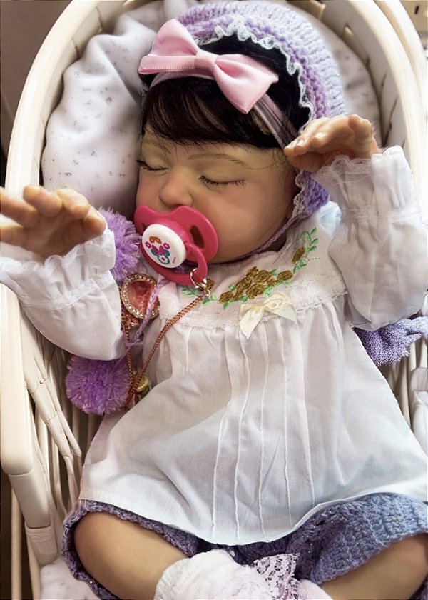 BEBÊ REBORN BONECA HILLARY TODA EM SILICONE HIPER REALISTA