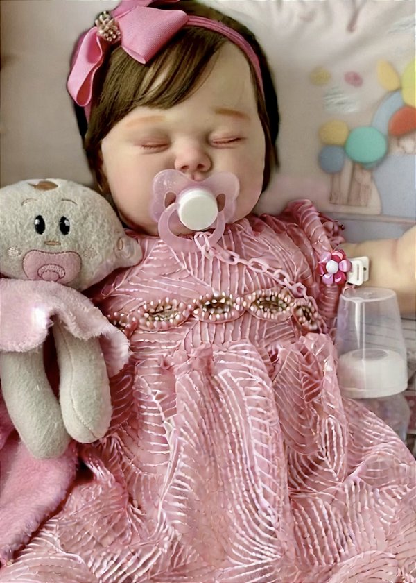 BEBÊ REBORN BONECA MENINA SILICONE MARIAH