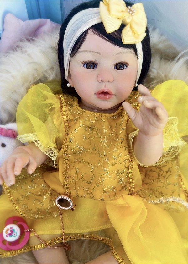 BEBÊ REBORN BONECA SILICONE BELA COLEÇÃO PRINCESAS