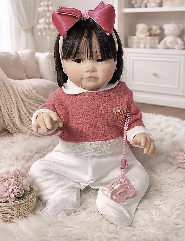BEBÊ REBORN REALISTA SAYUKI TODA EM SILICONE