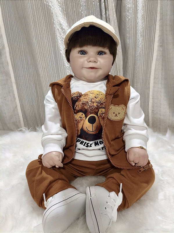 BEBÊ REBORN MENINO EZEQUEL MEGA REALISTA TODO EM SILICONE