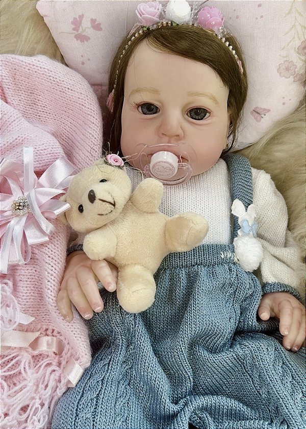 BEBÊ REBORN CORPO DE SILICONE REALISTA BEATRIZ