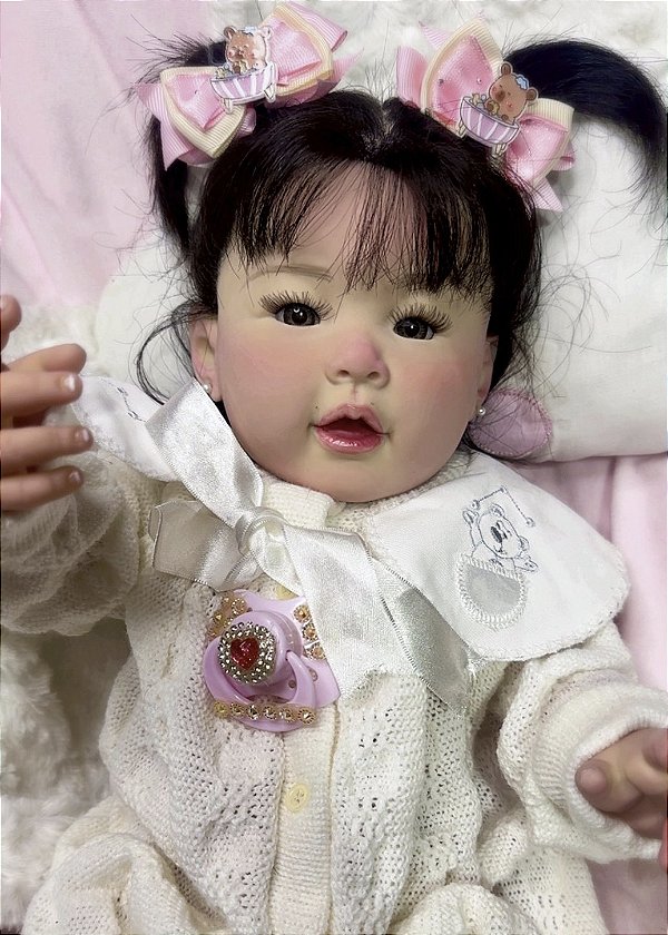 BEBÊ REBORN REALISTA JAPONESA TODA EM SILICONE
