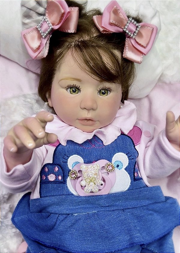 BEBÊ REBORN CORPO DE SILICONE PREMIUM REALISTA MAITE