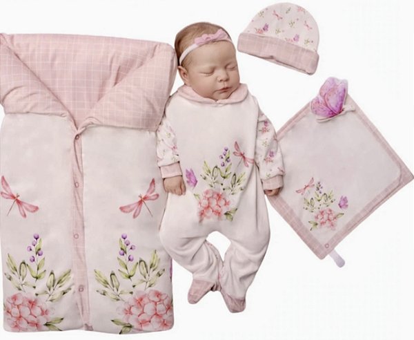 Kit Saída De Maternidade Completo Para Bebê Reborn Menina luxo Premium