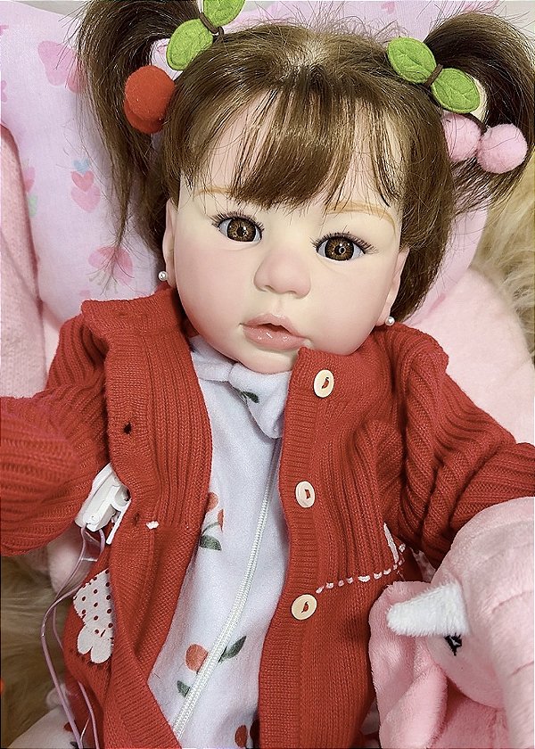 BEBÊ REBORN BONECA SIMONY REALISTAI NTERATIVA MAMA E FAZ XIXI
